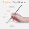 imageNicpro 40 PCS Paint Brush Set Professional Acrylic Paint Brushes with Palette Knife and Canvas Roll Suitable for Acrylic Painting Oil Watercolor Gouache Art Supplies Painter Gifts for Artist