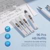 imageNicpro Cute Mechanical Pencil Set 4PCS 05mm Pastel Drafting Pencils with 4 Tube HB Lead Refills 4B Erasers Rotary Retractable Eraser and Eraser Refill for Writing Sketching Back to School Supplies05mm07mm