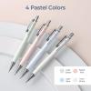 imageNicpro Cute Mechanical Pencil Set 4PCS 05mm Pastel Drafting Pencils with 4 Tube HB Lead Refills 4B Erasers Rotary Retractable Eraser and Eraser Refill for Writing Sketching Back to School Supplies07mm