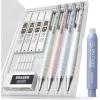 imageNicpro Cute Mechanical Pencil Set 4PCS 05mm Pastel Drafting Pencils with 4 Tube HB Lead Refills 4B Erasers Rotary Retractable Eraser and Eraser Refill for Writing Sketching Back to School Supplies05mm
