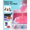 imageNicpro 90oz Silicone Mold Making Kit 15A Platinum Liquid Silicone Rubber Flexible Silicone Molds Maker Mix Ratio 11 for Casting 3D Resins Candle Soap Molds DIY with 12 Mica Powder Mixing Cups92 OZ