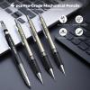 imageNicpro 16PCS Drafting Tools with 12 Aluminum Architect Scale Ruler Mechanical Pencils 05 07 09 ampamp 2mm Lead Refills 2 Pack Graph Paper Pad Geometry Drawing Kit for Engineers Students Design