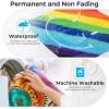 imageNicpro 18 Colors Fabric Paint 2oz60ml Permanent Soft Fabric Paint Set with Brushes Palette Stencils NonToxic Textile Paint for Fabric DIY Crafts TShirts Shoes Jeans Bags Furniture Art24 Colors