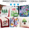 imageNicpro 18 Colors Fabric Paint 2oz60ml Permanent Soft Fabric Paint Set with Brushes Palette Stencils NonToxic Textile Paint for Fabric DIY Crafts TShirts Shoes Jeans Bags Furniture Art24 Colors
