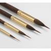imageNicpro 4 PCS Professional Watercolor Brushes Extended Needle Point Brushes Set Synthetic Fine Tip Liner Brush with Sable Body for Fine Detailing  Watercolor Acrylic Gouache Inks Painting Miniatures4 PCS