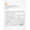 image:imageNicpro Architectural Drafting Tools 3 PCS Templates for House Plan Furniture Kitchen Building Interior Design CAD Drawing Geometry Measuring Template Ruler Supplies