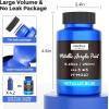 image:imageNicpro Metallic Brass Acrylic Paint 845oz250ml Large Brass Leaf Paint Non Toxic Non Fading Craft Paints for Metal Wood Clay Fabric Canvas Furniture Handcrafts Art SuppliesMetallic Blue