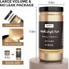 image:imageNicpro Metallic Brass Acrylic Paint 845oz250ml Large Brass Leaf Paint Non Toxic Non Fading Craft Paints for Metal Wood Clay Fabric Canvas Furniture Handcrafts Art SuppliesSahara Gold