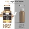 image:imageNicpro Metallic Brass Acrylic Paint 845oz250ml Large Brass Leaf Paint Non Toxic Non Fading Craft Paints for Metal Wood Clay Fabric Canvas Furniture Handcrafts Art SuppliesSahara Gold