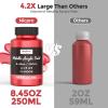 image:imageNicpro Metallic Brass Acrylic Paint 845oz250ml Large Brass Leaf Paint Non Toxic Non Fading Craft Paints for Metal Wood Clay Fabric Canvas Furniture Handcrafts Art SuppliesMetallic Red