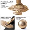 image:imageNicpro Metallic Brass Acrylic Paint 845oz250ml Large Brass Leaf Paint Non Toxic Non Fading Craft Paints for Metal Wood Clay Fabric Canvas Furniture Handcrafts Art SuppliesSahara Gold