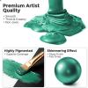 image:imageNicpro Metallic Brass Acrylic Paint 845oz250ml Large Brass Leaf Paint Non Toxic Non Fading Craft Paints for Metal Wood Clay Fabric Canvas Furniture Handcrafts Art SuppliesGreen