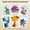 image:imageNicpro Metallic Brass Acrylic Paint 845oz250ml Large Brass Leaf Paint Non Toxic Non Fading Craft Paints for Metal Wood Clay Fabric Canvas Furniture Handcrafts Art SuppliesAntique Brass