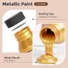 image:imageNicpro Metallic Gold Acrylic Paint 4oz120ml Gold Leaf Paint Non Toxic Non Fading Craft Paints for Metal Wood Clay Fabric Canvas Furniture Handcrafts Art SuppliesGold  Silver  Copper