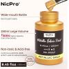 image:imageNicpro Metallic Gold Fabric Paint 845 Fl Oz Permanent Soft Fabric Paint for Clothes NonToxic Gold Leaf Textile Paint for Fabric Furniture Upholstery Tshirts ShoesGold