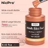image:imageNicpro Metallic Gold Fabric Paint 845 Fl Oz Permanent Soft Fabric Paint for Clothes NonToxic Gold Leaf Textile Paint for Fabric Furniture Upholstery Tshirts ShoesGold Silver Copper