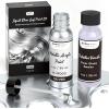 image:imageNicpro Metallic Silver Acrylic Paint Kit  2oz Silver Paint amp2oz High Gloss Clear Varnish Total 4oz120ml NonToxic NonFading Art Craft Paints for Canvas Wood Clay DIY Decor Model Making1 Fl Oz Pack of 2