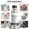 image:imageNicpro Silver Leaf Paint  2oz60ml Metallic Silver Acrylic Paint WaterBased Non Toxic Non Fading Touch Up Paints for Crafts Metal Wood Clay Fabric Canvas Furniture Handcrafts Art SuppliesSilver