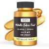 image:imageNicpro Metallic Gold Fabric Paint 845 Fl Oz Permanent Soft Fabric Paint for Clothes NonToxic Gold Leaf Textile Paint for Fabric Furniture Upholstery Tshirts ShoesGold