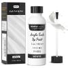 image:imageNicpro Silver Leaf Paint  2oz60ml Metallic Silver Acrylic Paint WaterBased Non Toxic Non Fading Touch Up Paints for Crafts Metal Wood Clay Fabric Canvas Furniture Handcrafts Art SuppliesWhite