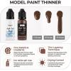 image:imageNicpro 10 Colors Metallic Model Paint Set 20ml Ready to Use Modeling Acrylic Paints Brush amp Airbrush Compatible Miniature Paint Set for Beginner amp Pro on Model Scale Figure Crafts with 1 ThinnerFace  Skin Tones