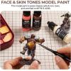 image:imageNicpro 10 Colors Metallic Model Paint Set 20ml Ready to Use Modeling Acrylic Paints Brush amp Airbrush Compatible Miniature Paint Set for Beginner amp Pro on Model Scale Figure Crafts with 1 ThinnerFace  Skin Tones