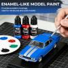 image:imageNicpro 10 Colors Metallic Model Paint Set 20ml Ready to Use Modeling Acrylic Paints Brush amp Airbrush Compatible Miniature Paint Set for Beginner amp Pro on Model Scale Figure Crafts with 1 ThinnerEnamelLike Gloss