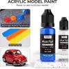 image:imageNicpro 10 Colors Metallic Model Paint Set 20ml Ready to Use Modeling Acrylic Paints Brush amp Airbrush Compatible Miniature Paint Set for Beginner amp Pro on Model Scale Figure Crafts with 1 ThinnerEnamelLike Gloss