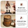 image:imageNicpro 10 Colors Metallic Model Paint Set 20ml Ready to Use Modeling Acrylic Paints Brush amp Airbrush Compatible Miniature Paint Set for Beginner amp Pro on Model Scale Figure Crafts with 1 ThinnerWood  Leather Tones