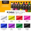 image:imageNicpro 12 Colors Fabric Paint 2 oz 60 ml Fabric Paint for Clothes Permanent Rich Pigment NonToxic Clothing Paint for DIY Tshirts Jeans Crafts Refresh Furniture Upholstery8 Colors