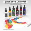 image:imageNicpro 18 Colors Acrylic Ink 1oz30ml Bottle with Dropper Quick Dry Permanent Acrylic Drawing Inks for Artist Essential Color Set for Ink Drawing Pouring Art Airbrush Resin Mixed Media12 Colors