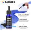 image:imageNicpro 18 Colors Acrylic Ink 1oz30ml Bottle with Dropper Quick Dry Permanent Acrylic Drawing Inks for Artist Essential Color Set for Ink Drawing Pouring Art Airbrush Resin Mixed Media12 Colors