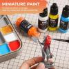 image:imageNicpro 18 Colors Model Paint Set 20ml Ready to Use Modeling Acrylic Paints Brush amp Airbrush Compatible Miniature Paint Set for Beginners amp Artists on Models Figures Crafts Canvas with 1 Thinner30 Colors with 3 Thinner