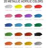 image:imageNicpro 845oz Airbrush Thinner and 20 Colors Metallic Acrylic Paint Set