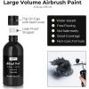 image:imageNicpro Black Large Airbrush Paint 845 oz 250 ml Ready to Spray Opaque WaterBased Acrylic Air Brush Paints for Model Wood Canvas Metal Plastic Leather for Beginners amp ArtistsBlack
