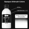 image:imageNicpro Black Large Airbrush Paint 845 oz 250 ml Ready to Spray Opaque WaterBased Acrylic Air Brush Paints for Model Wood Canvas Metal Plastic Leather for Beginners amp ArtistsWhite