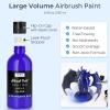 image:imageNicpro Black Large Airbrush Paint 845 oz 250 ml Ready to Spray Opaque WaterBased Acrylic Air Brush Paints for Model Wood Canvas Metal Plastic Leather for Beginners amp ArtistsBlue