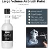 image:imageNicpro Black Large Airbrush Paint 845 oz 250 ml Ready to Spray Opaque WaterBased Acrylic Air Brush Paints for Model Wood Canvas Metal Plastic Leather for Beginners amp ArtistsWhite