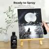 image:imageNicpro Black Large Airbrush Paint 845 oz 250 ml Ready to Spray Opaque WaterBased Acrylic Air Brush Paints for Model Wood Canvas Metal Plastic Leather for Beginners amp ArtistsBlack