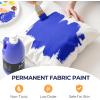 image:imageNicpro Red Fabric Paint 4 oz 120 ml Fabric Paint for Clothes Permanent Rich Pigment NonToxic Soft Clothing Paint for DIY Tshirts Jeans Crafts Refresh Furniture UpholsteryBlue
