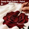 image:imageNicpro Red Fabric Paint 4 oz 120 ml Fabric Paint for Clothes Permanent Rich Pigment NonToxic Soft Clothing Paint for DIY Tshirts Jeans Crafts Refresh Furniture UpholsteryDark Red