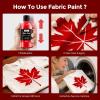 image:imageNicpro Red Fabric Paint 4 oz 120 ml Fabric Paint for Clothes Permanent Rich Pigment NonToxic Soft Clothing Paint for DIY Tshirts Jeans Crafts Refresh Furniture UpholsteryRed