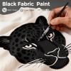 image:imageNicpro Red Fabric Paint 4 oz 120 ml Fabric Paint for Clothes Permanent Rich Pigment NonToxic Soft Clothing Paint for DIY Tshirts Jeans Crafts Refresh Furniture UpholsteryBlack
