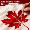 image:imageNicpro Red Fabric Paint 4 oz 120 ml Fabric Paint for Clothes Permanent Rich Pigment NonToxic Soft Clothing Paint for DIY Tshirts Jeans Crafts Refresh Furniture UpholsteryRed