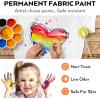 image:imageNicpro Red Fabric Paint 4 oz 120 ml Fabric Paint for Clothes Permanent Rich Pigment NonToxic Soft Clothing Paint for DIY Tshirts Jeans Crafts Refresh Furniture UpholsteryWhite
