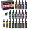 image:imageNicpro 18 Colors Acrylic Ink 1oz30ml Bottle with Dropper Quick Dry Permanent Acrylic Drawing Inks for Artist Essential Color Set for Ink Drawing Pouring Art Airbrush Resin Mixed Media18 Colors
