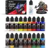 image:imageNicpro 18 Colors Model Paint Set 20ml Ready to Use Modeling Acrylic Paints Brush amp Airbrush Compatible Miniature Paint Set for Beginners amp Artists on Models Figures Crafts Canvas with 1 Thinner18 Colors with 1 Thinner