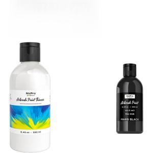image:imageNicpro Airbrush Thinner and Black Airbrush Paint 845oz
