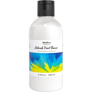 image:imageNicpro Professional Airbrush Thinner 845 oz Bottle Airbrush Paint Thinner for Acrylic Paints WaterBased Air Brush Fluid Medium Improves Acrylic Paint Flow for Model Wood Canvas Metal Plastic845 Fl Oz Pack of 1