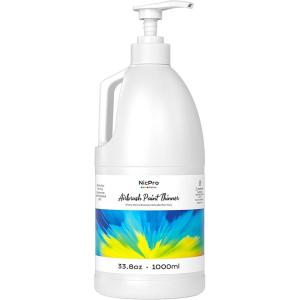 image:imageNicpro Professional Airbrush Thinner 845 oz Bottle Airbrush Paint Thinner for Acrylic Paints WaterBased Air Brush Fluid Medium Improves Acrylic Paint Flow for Model Wood Canvas Metal Plastic338 Fl Oz